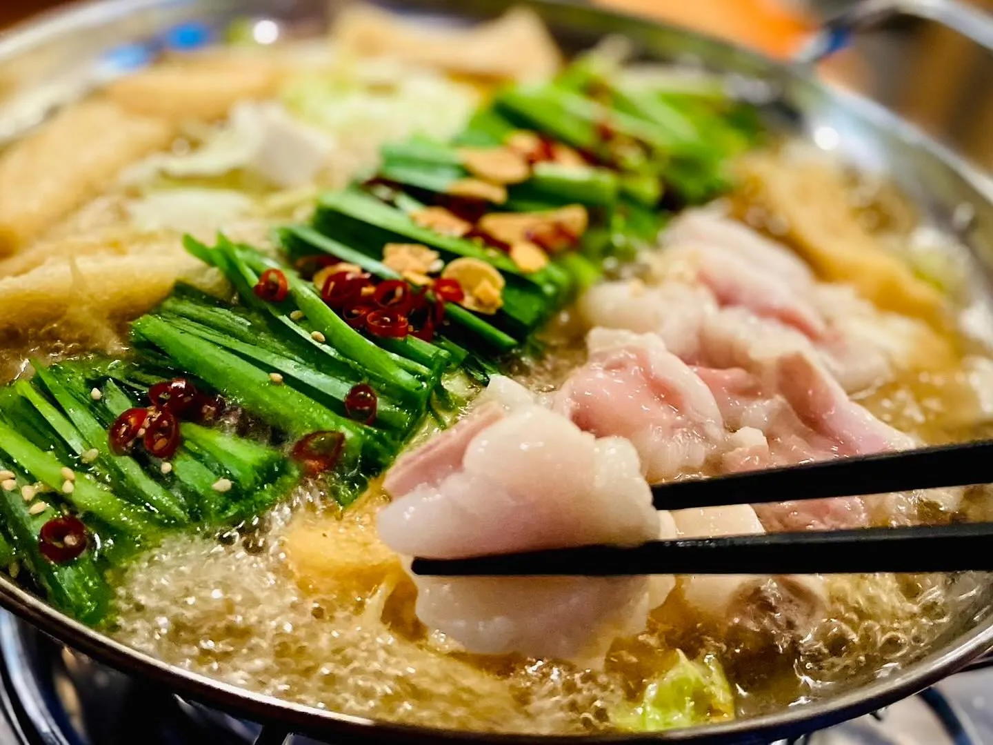 最高級のもつ鍋 醤油